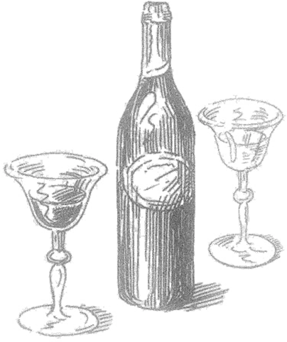 Benvenutobrugge-wine-wineglasses-illustration